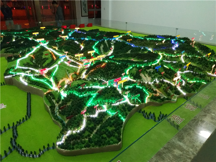 黄龙县域整体规划沙盘模型